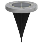 vidaXL Lămpi solare cu țăruși de sol pentru exterior, 4 buc. alb cald