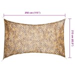 vidaXL Plasă de camuflaj cu geantă de depozitare, nisipiu, 292x213 cm vidaXL Plasă de camuflaj cu geantă de depozitare, nisipiu, 292x213 cm