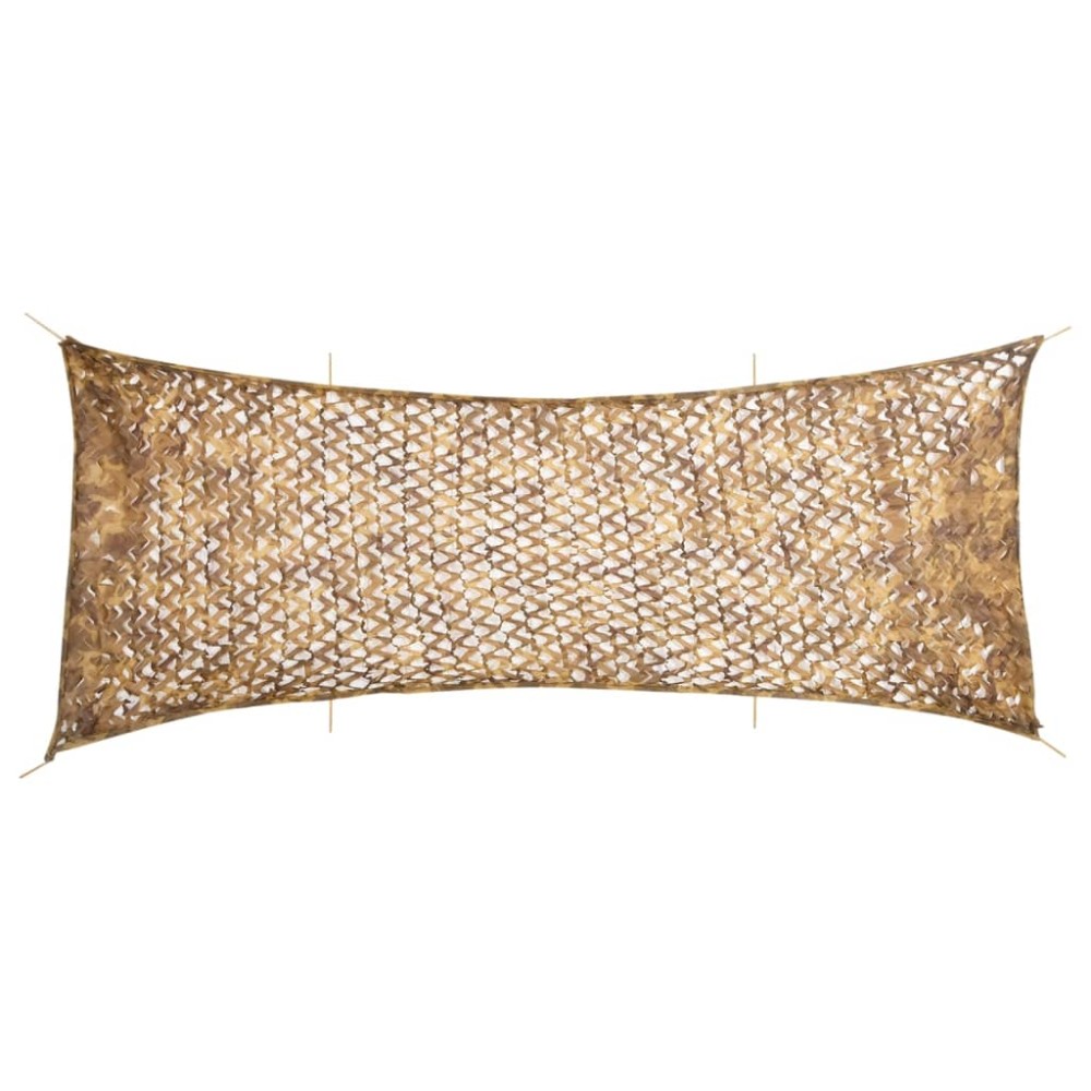 vidaXL Plasă de camuflaj cu geantă de depozitare, nisipiu, 721x294 cm