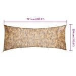 vidaXL Plasă de camuflaj cu geantă de depozitare, nisipiu, 721x294 cm