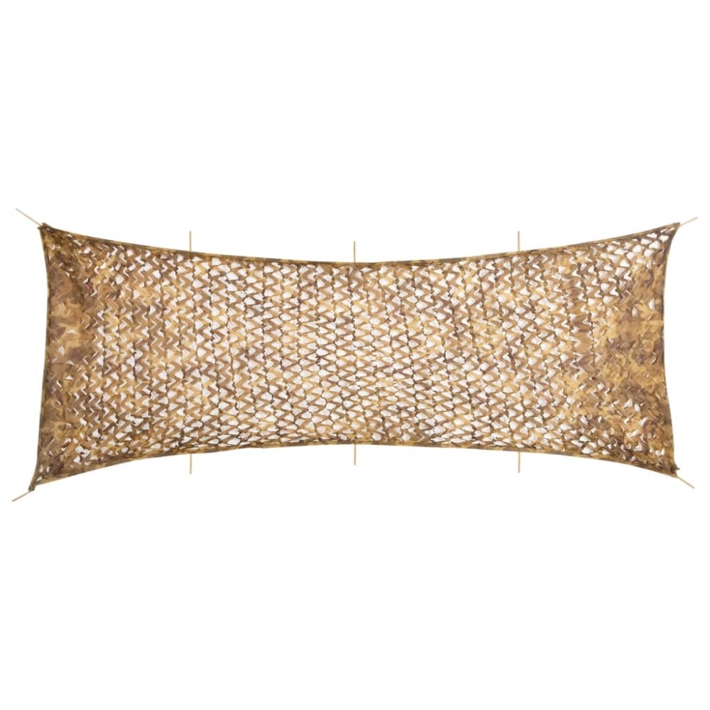 vidaXL Plasă de camuflaj cu geantă de depozitare, nisipiu, 833x297 cm