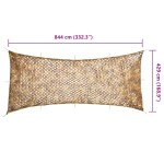 vidaXL Plasă de camuflaj cu geantă de depozitare, nisipiu, 844x429 cm vidaXL Plasă de camuflaj cu geantă de depozitare, nisipiu, 844x429 cm