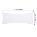 vidaXL Plasă de camuflaj cu geantă de depozitare, alb, 525x205 cm