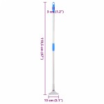 vidaXL Mâner pentru racletă de podea 119,5 cm oțel și plastic vidaXL Mâner pentru racletă de podea 119,5 cm oțel și plastic