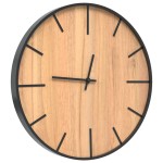 vidaXL Ceas de perete, maro, Ø39 cm, fier și lemn prelucrat vidaXL Ceas de perete, maro, Ø39 cm, fier și lemn prelucrat