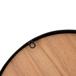 vidaXL Ceas de perete, maro, Ø39 cm, fier și lemn prelucrat vidaXL Ceas de perete, maro, Ø39 cm, fier și lemn prelucrat