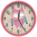 vidaXL Ceas de perete, roz, Ø25,5 cm, polistiren și sticlă vidaXL Ceas de perete, roz, Ø25,5 cm, polistiren și sticlă