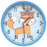 vidaXL Ceas de perete, albastru, Ø25,5 cm, polistiren și sticlă vidaXL Ceas de perete, albastru, Ø25,5 cm, polistiren și sticlă