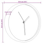 vidaXL Ceas de perete, albastru, Ø25,5 cm, polistiren și sticlă vidaXL Ceas de perete, albastru, Ø25,5 cm, polistiren și sticlă