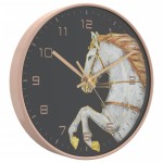 vidaXL Ceas de perete auriu și alb Ø29,5 cm polistiren și sticlă vidaXL Ceas de perete auriu și alb Ø29,5 cm polistiren și sticlă