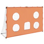 vidaXL Poartă de fotbal de copii cu covoraș țintă/minge 182x62x118 cm vidaXL Poartă de fotbal de copii cu covoraș țintă/minge 182x62x118 cm