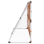 vidaXL Poartă de fotbal de copii cu covoraș țintă/minge 182x62x118 cm vidaXL Poartă de fotbal de copii cu covoraș țintă/minge 182x62x118 cm