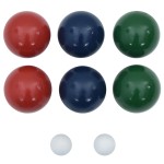 vidaXL Set mingi de bocce 8 piese geantă de transport lemn masiv pin vidaXL Set mingi de bocce 8 piese geantă de transport lemn masiv pin