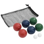 vidaXL Set mingi de bocce 8 piese geantă de transport lemn masiv pin vidaXL Set mingi de bocce 8 piese geantă de transport lemn masiv pin