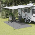 vidaXL Covor pentru cort, antracit, 4,5x2,5 m vidaXL Covor pentru cort, antracit, 4,5x2,5 m