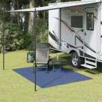 vidaXL Covor pentru cort, albastru, 2,5x2 m vidaXL Covor pentru cort, albastru, 2,5x2 m