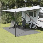 vidaXL Covor pentru cort, gri deschis, 5x3 m