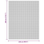 vidaXL Covor pentru cort, crem, 3x2,5 m vidaXL Covor pentru cort, crem, 3x2,5 m