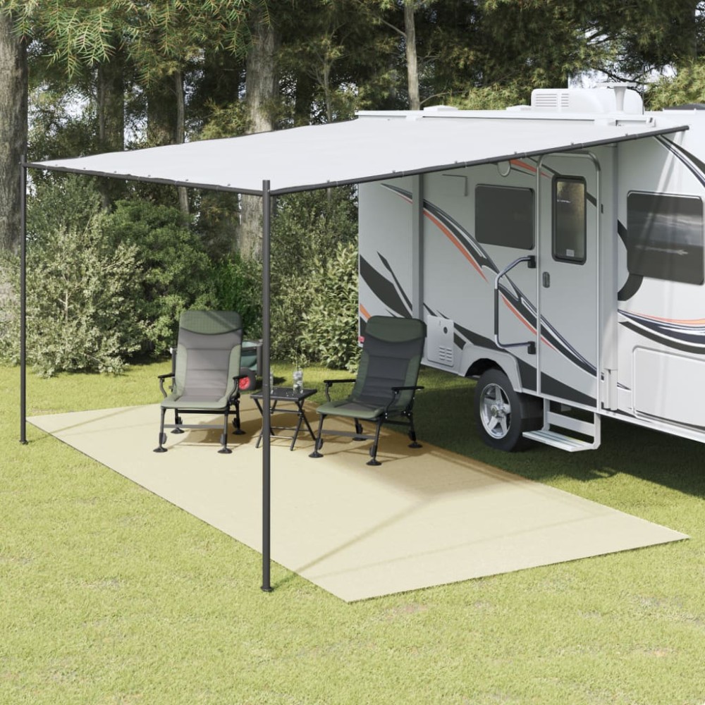 vidaXL Covor pentru cort, crem, 5x2,5 m