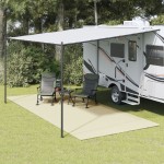 vidaXL Covor pentru cort, crem, 5x2,5 m vidaXL Covor pentru cort, crem, 5x2,5 m
