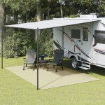 vidaXL Covor pentru cort, crem, 5x3 m