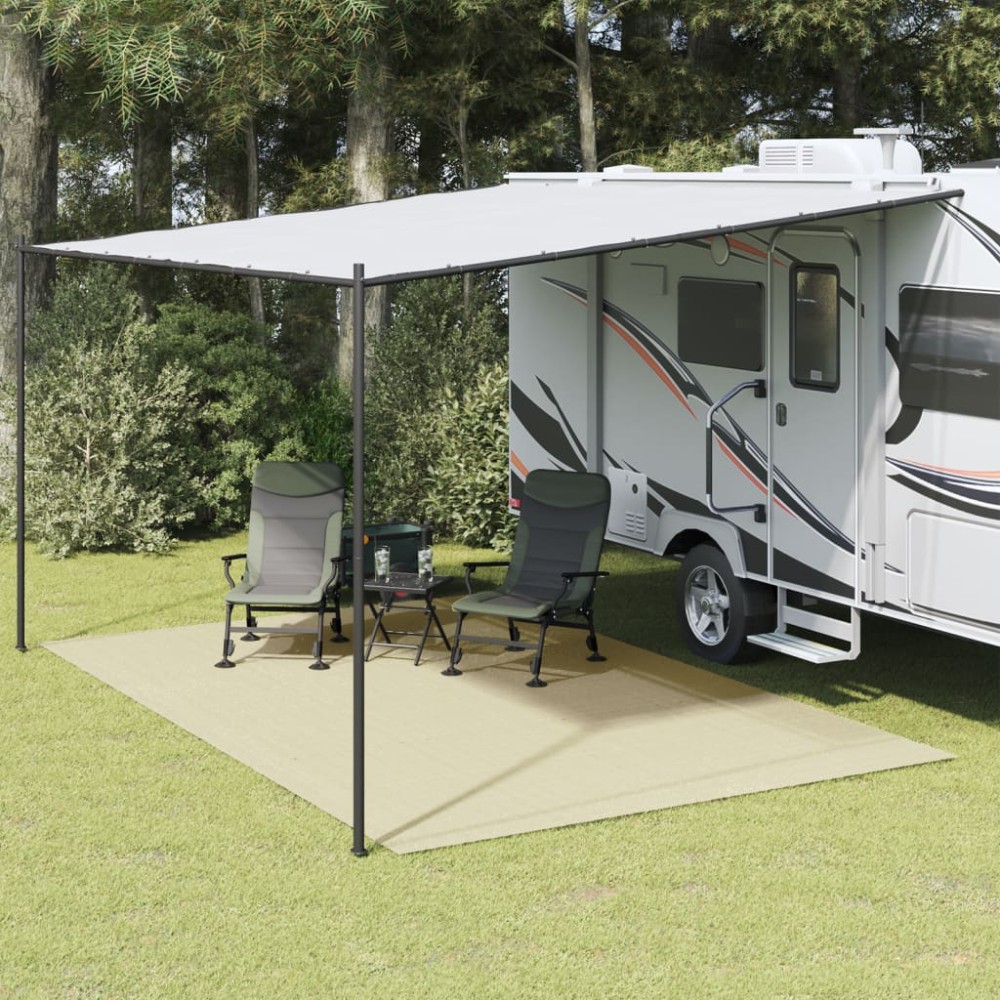vidaXL Covor pentru cort, crem, 6x3 m