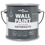 vidaXL Vopsea de perete Antracit 2.5 L
