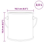 vidaXL Vopsea de perete Antracit 2.5 L