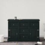 vidaXL Vopsea pentru mobilă Negru 10 x 10 x 12 cm Print pe perete