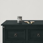 vidaXL Vopsea pentru mobilă Negru 10 x 10 x 12 cm Print pe perete