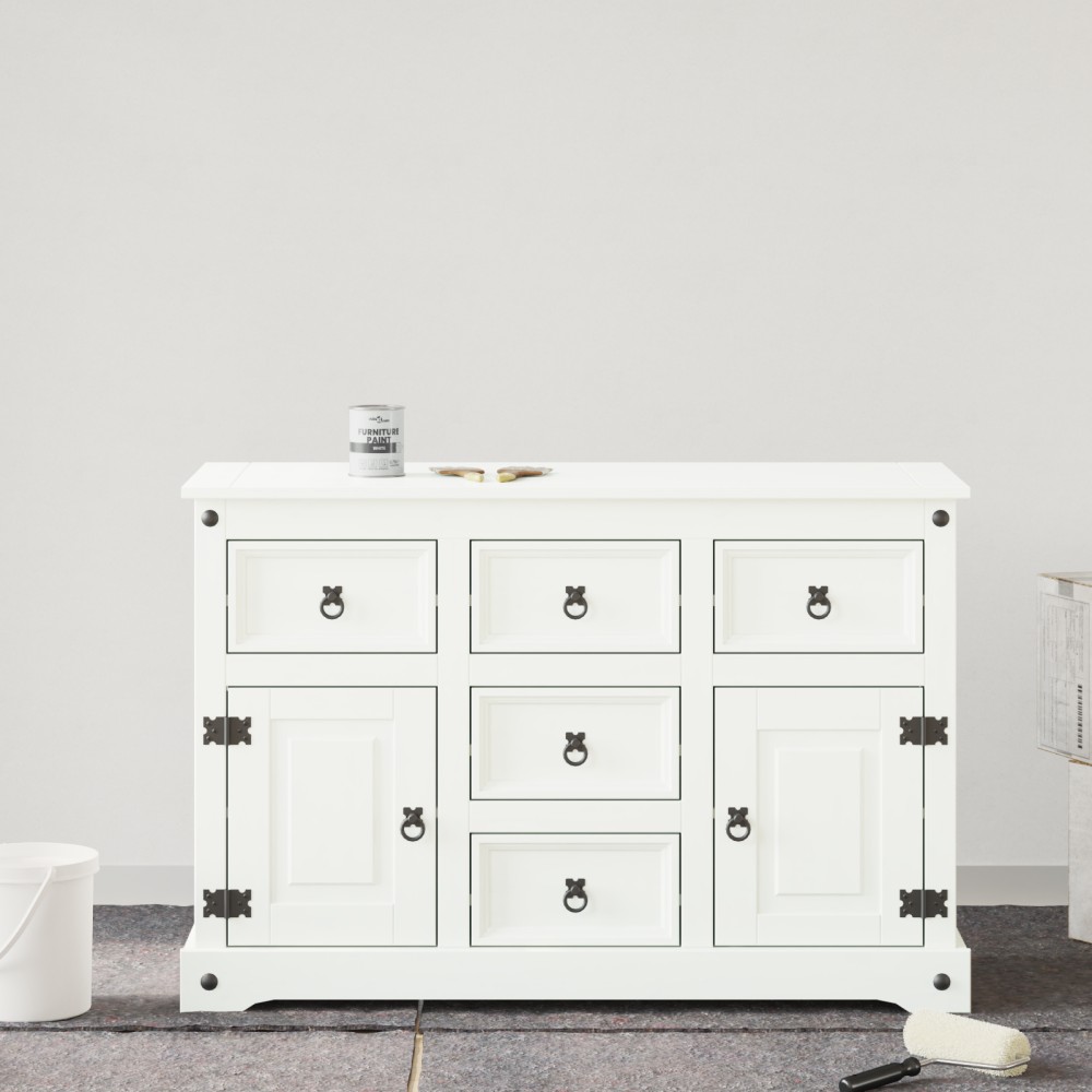 vidaXL Vopsea pentru mobilă Alb 10 x 10 x 12 cm Print pe perete