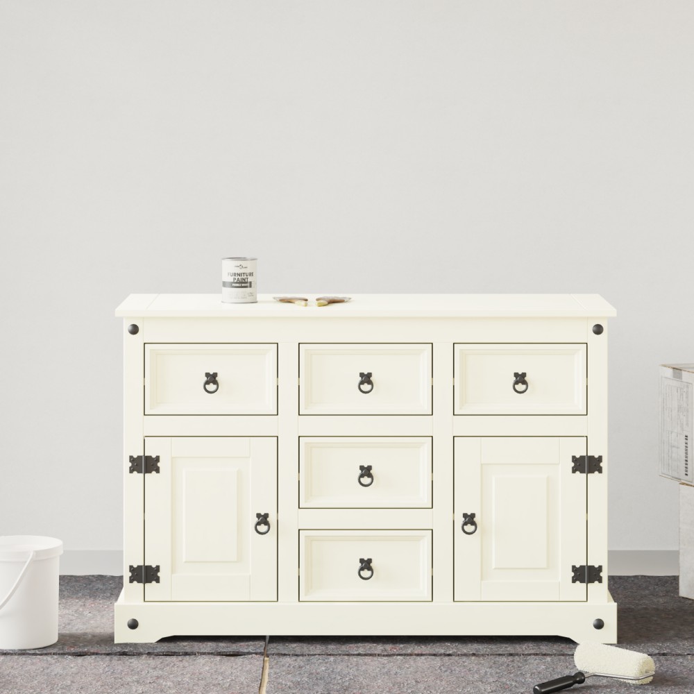 vidaXL Vopsea pentru mobilă Alb 10 x 10 x 12 cm Print pe perete