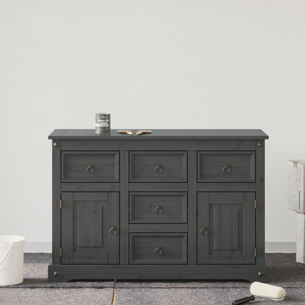 vidaXL Vopsea pentru mobilă Gri 10 x 10 x 12 cm Print pe perete