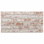 vidaXL Panouri de perete 3D, 10 buc., roșu și alb, 100x50 cm, EPS