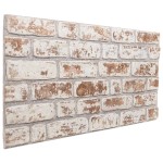 vidaXL Panouri de perete 3D, 10 buc., roșu și alb, 100x50 cm, EPS