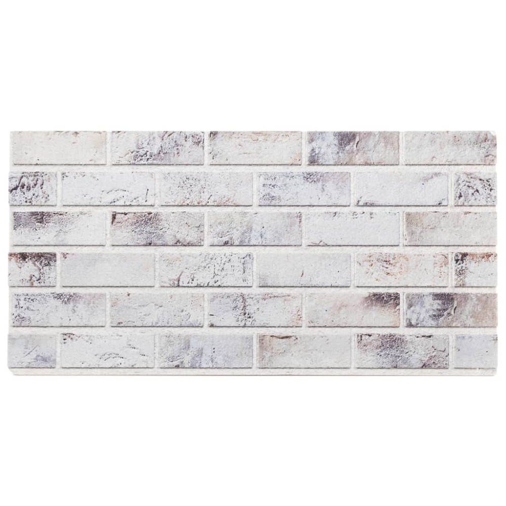 vidaXL Panouri de perete 3D, 10 buc., gri deschis, 100x50 cm, EPS