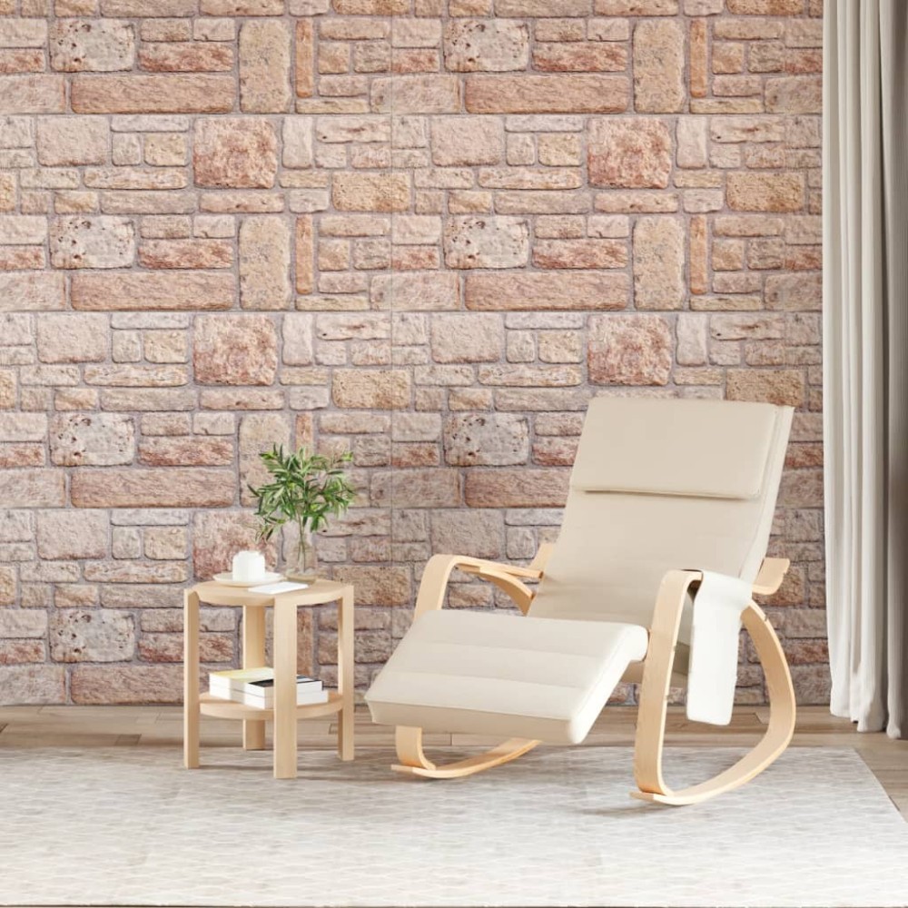 vidaXL Panouri de perete 3D, 10 buc., maro, 100x50 cm, EPS