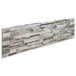 vidaXL Panouri de perete 3D, 14 buc., gri deschis, 100x25 cm, EPS