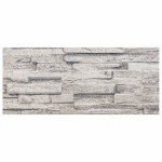 vidaXL Panouri de perete 3D, 14 buc., gri deschis, 100x25 cm, EPS
