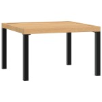 vidaXL Măsuță de cafea de grădină, negru, 65x65x40 cm, aluminiu vidaXL Măsuță de cafea de grădină, negru, 65x65x40 cm, aluminiu