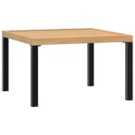 vidaXL Măsuță de cafea de grădină, negru, 65x65x40 cm, aluminiu vidaXL Măsuță de cafea de grădină, negru, 65x65x40 cm, aluminiu