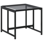 vidaXL Taburete de grădină, 4 buc. negru, poliratan vidaXL Taburete de grădină, 4 buc. negru, poliratan