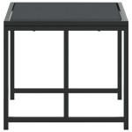 vidaXL Taburete de grădină, 4 buc., negru, oțel și textilenă vidaXL Taburete de grădină, 4 buc., negru, oțel și textilenă