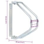 vidaXL Suport biciclete montat pe perete, 2 buc., oțel galvanizat vidaXL Suport biciclete montat pe perete, 2 buc., oțel galvanizat