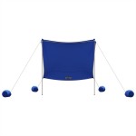 vidaXL Baldachin de plajă cu ancore de nisip, albastru, 214x236 cm vidaXL Baldachin de plajă cu ancore de nisip, albastru, 214x236 cm