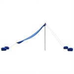 vidaXL Baldachin de plajă cu ancore de nisip, albastru, 214x236 cm vidaXL Baldachin de plajă cu ancore de nisip, albastru, 214x236 cm