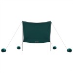 vidaXL Baldachin de plajă cu ancore de nisip, verde, 214x236 cm vidaXL Baldachin de plajă cu ancore de nisip, verde, 214x236 cm