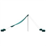 vidaXL Baldachin de plajă cu ancore de nisip, verde, 214x236 cm vidaXL Baldachin de plajă cu ancore de nisip, verde, 214x236 cm