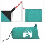 vidaXL Baldachin de plajă cu ancore de nisip, verde, 214x236 cm vidaXL Baldachin de plajă cu ancore de nisip, verde, 214x236 cm