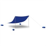 vidaXL Baldachin de plajă cu ancore de nisip, albastru, 304x300 cm vidaXL Baldachin de plajă cu ancore de nisip, albastru, 304x300 cm